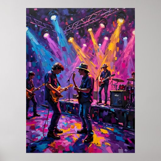 Rock and Roll Band Poster (Voorkant)