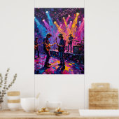 Rock and Roll Band Poster (Keuken)