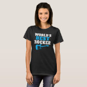 Rock and Roll beste rocker ter wereld T-shirt (Voorkant volledig)