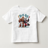 Rock and roll Big Foot en Panda Jam sessie Kinder Shirts (Voorkant)