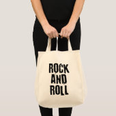 Rock and Roll Bold logo Design Tote Bag (Voorkant (product))