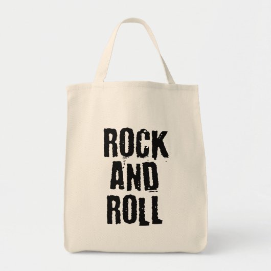 Rock and Roll Bold logo Design Tote Bag (Voorkant)