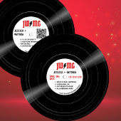 Rock and Roll Bolt Vinyl White Save The Date