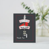 Rock and Roll Bruiloft  Briefkaart (Staand voorkant)