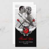 Rock and Roll Bruiloft Dank u Bedankkaart (Voorkant / Achterkant)