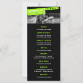 Rock and Roll Bruiloft Festival Bruiloft Programma (Achterkant)