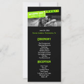 Rock and Roll Bruiloft Festival Bruiloft Programma (Voorkant)