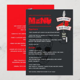 Rock and Roll Bruiloft Menu