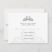 Rock and Roll Bruiloft RSVP-kaart RSVP Kaartje (Achterkant)