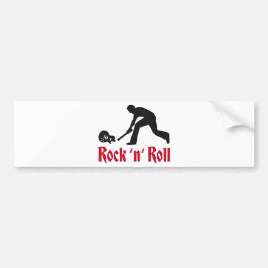 rock and roll bumpersticker (Voorkant)