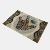 Rock and Roll Doormat, Rock on, Rock n Roll Lover Deurmat (Schuin)