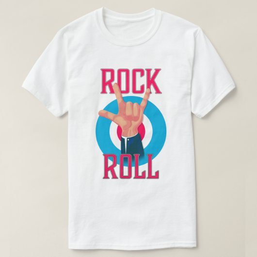 Rock and roll duivels hoorns t-shirt (Design voorkant)