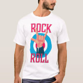 Rock and roll duivels hoorns t-shirt (Voorkant)