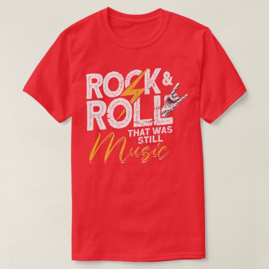 Rock and Roll - Electronic Rock Guitar1057 T-shirt (Design voorkant)