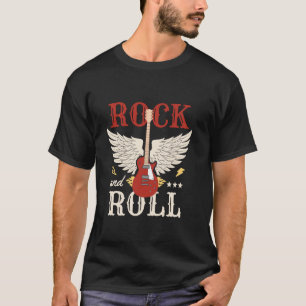 Rock and Roll Elektrische Vintage Gitaar Muziek Li T-shirt