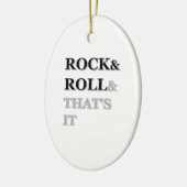 Rock and Roll en dat is het Keramisch Ornament (Links)