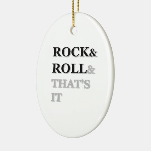 Rock and Roll en dat is het Keramisch Ornament (Links)