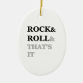 Rock and Roll en dat is het Keramisch Ornament (Voorkant)