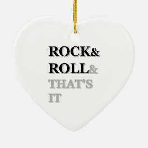 Rock and Roll en dat is het Keramisch Ornament