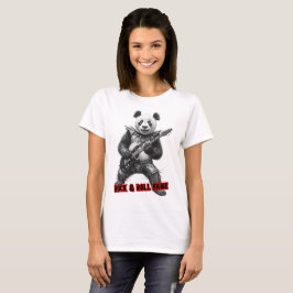 Rock and Roll-fame op een zwarte T-shirt