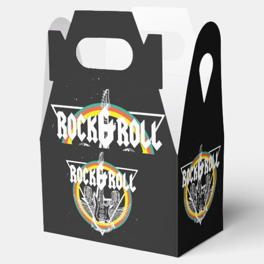 Rock and Roll Favor Box Bedankdoosjes (Geopend)