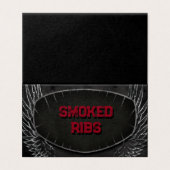 Rock and Roll - Food Label Kaart (Buitenkant ongevouwen)