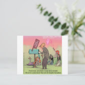 Rock And Roll Fred Grappig Briefkaart (Staand voorkant)
