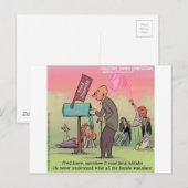 Rock And Roll Fred Grappig Briefkaart (Voorkant / Achterkant)