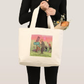 Rock And Roll Fred Grappig Grote Tote Bag (Voorkant (product))