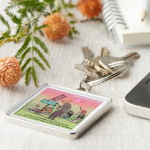 Rock And Roll Fred Grappig Sleutelhanger (Zijkant)