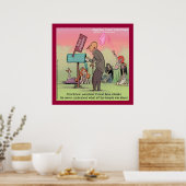 Rock And Roll Fred Grappige Poster (Keuken)