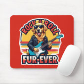 Rock and Roll Fur-Ever Golden Retriever Dog Muismat (Met muis)