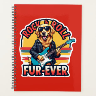 Rock and Roll Fur-Ever Golden Retriever Hond Planner