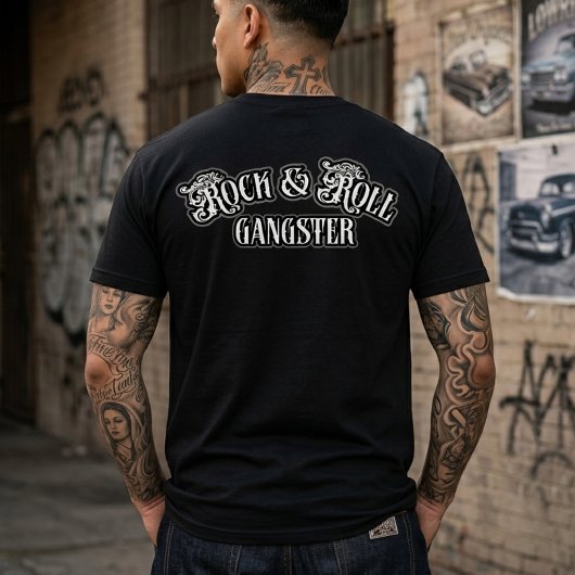 Rock and Roll Gangster back-hit T-shirt