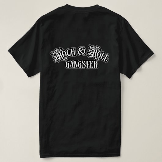 Rock and Roll Gangster oldies T-shirt (Design achterkant)
