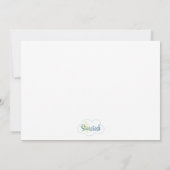 Rock and Roll Girls Birthday Invitation Kaart (Achterkant)