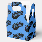 Rock and Roll gitaar Patroon Favor Box Bedankdoosjes (Geopend)