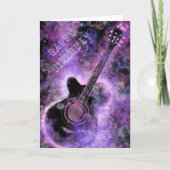 Rock and Roll Gitaar Verjaardag Kaart (Voorkant)