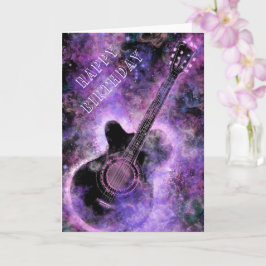 Rock and Roll Gitaar Verjaardag Kaart