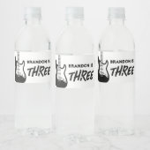 Rock and Roll Gitaar Verjaardag Waterfles Etiket (Flessen)