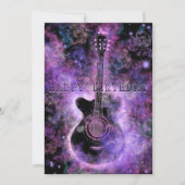 Rock and Roll Gitaar Verjaardagskaart Kaart (Voorkant)