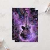 Rock and Roll Gitaar Verjaardagskaart Kaart (Voorkant / Achterkant in situ)