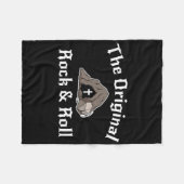 Rock And Roll Grappig Pasen Graf Christelijk Origi Fleece Deken (Voorkant (Horizontaal))
