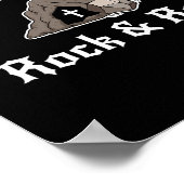 Rock And Roll Grappig Pasen Graf Christelijk Origi Poster (Hoek)