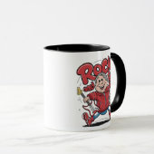 Rock and Roll Groovy gitarist Rocking Out Mok (Voorkant rechts)