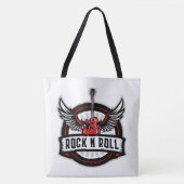 Rock and Roll Guitar Canvas tas (Voorkant)