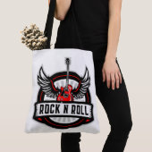 Rock and Roll Guitar Canvas tas (Dichtbij)