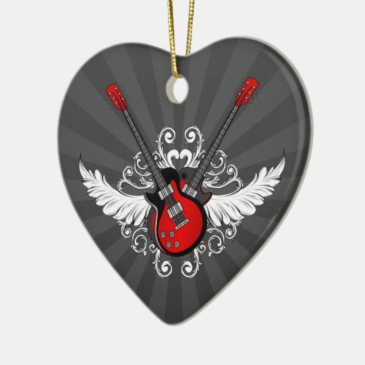 Rock and Roll Guitars ornament (Links)