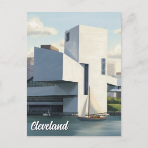 Rock and Roll Hall of Fame in Cleveland Ohio Briefkaart