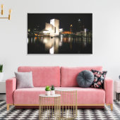 Rock and Roll Hall of Fame & Museum, Cleveland OH Canvas Afdruk (Insitu (Woonkamer))